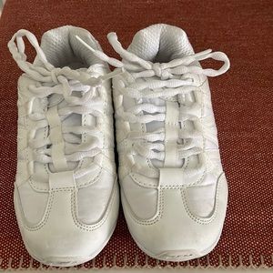 White Chasse cheer tennis shoes